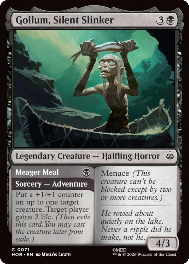 gollum mtg card Smeagol, Helpful Guide LotR CREATURE SACRIFICE Magic Custom Comman CommanderComplete remove Gollum from combat MTGNexus - Smeagol, Friendly Hobbit