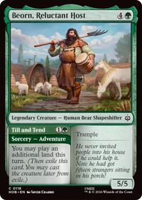 Beorn, Reluctant Host - Magic: The Gathering The Hobbit trading card