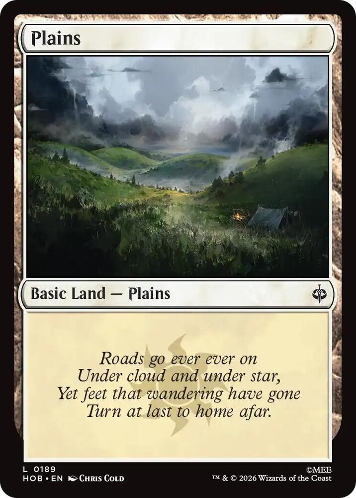 Plains (0189), The Hobbit card number 189