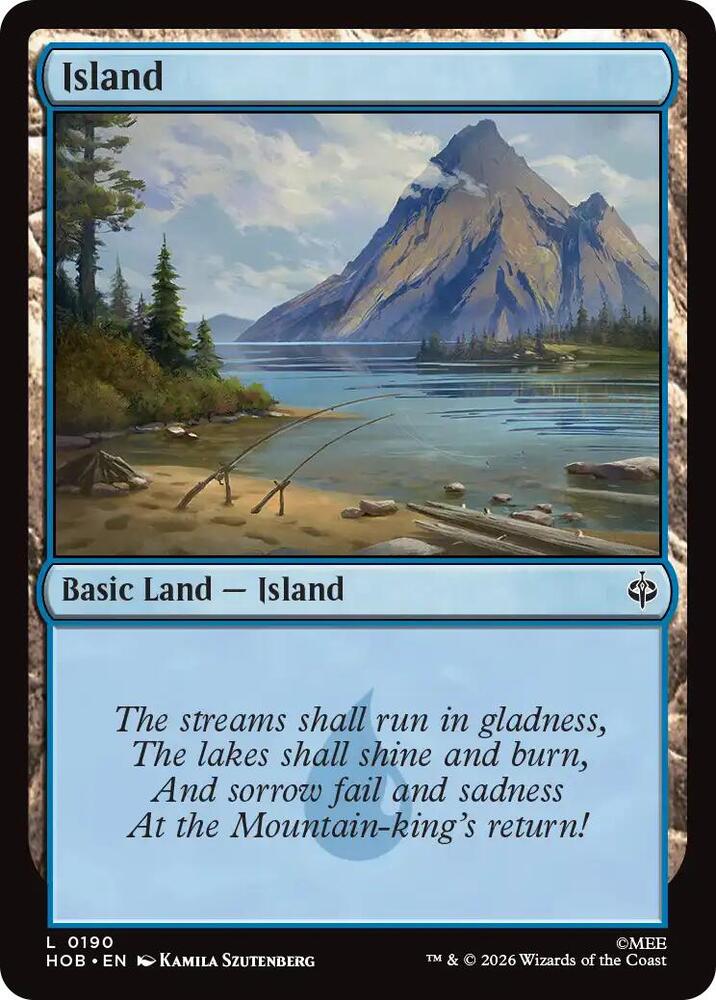 Island (0190), The Hobbit card number 190
