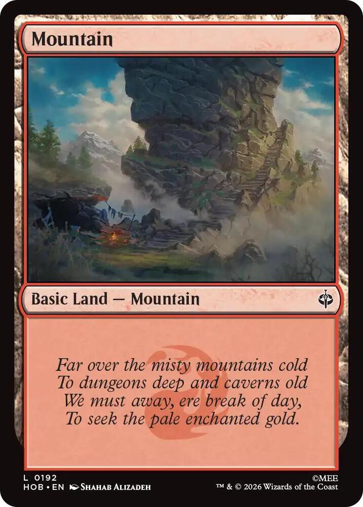 Mountain (0192), The Hobbit card number 192
