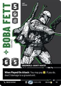 Boba Fett - For a Price - Star Wars: Unlimited 2026 Convention Exclusive trading card