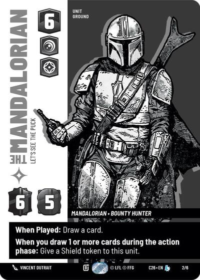 The Mandalorian - Let's See The Puck 2026 Convention Exclusive Legendary Star Wars Unlimited card — value and price