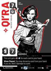 Qi'ra - Master of Teras Kasi - Star Wars: Unlimited 2026 Convention Exclusive trading card