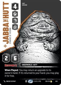 Jabba the Hutt - Eminence of Tatooine - Star Wars: Unlimited 2026 Convention Exclusive trading card