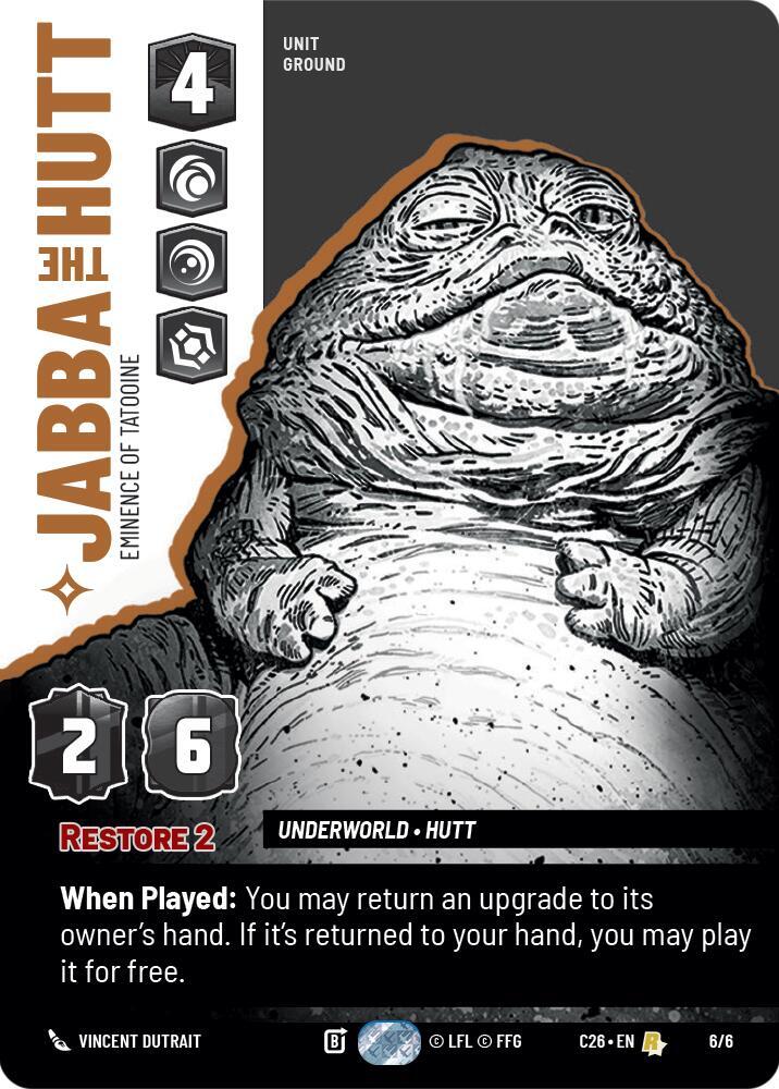 Jabba the Hutt 6/6 card
