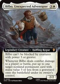 Bilbo, Unexpected Adventurer (Extended Art) - Magic: The Gathering The Hobbit: Eternal-Legal trading card