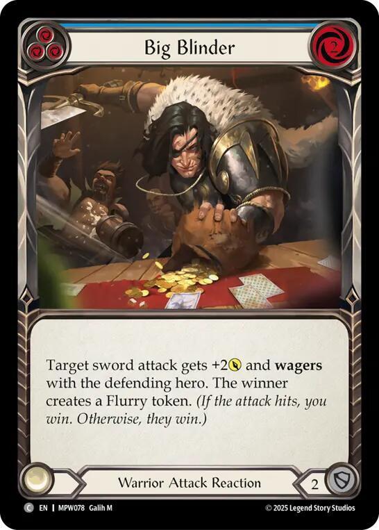 Flesh and Blood warrior まとめ売り Big Blinder (Blue) - Mastery Pack Warrior - Flesh and Blood TCG