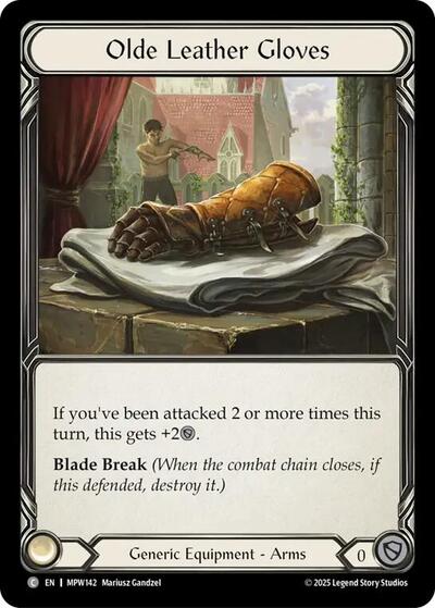 Olde Leather Gloves card