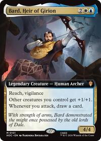 Bard, Heir of Girion (Extended Art) - Magic: The Gathering The Hobbit: Eternal-Legal trading card