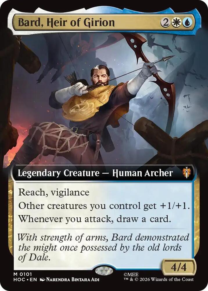 Bard, Heir of Girion (Extended Art), The Hobbit: Eternal-Legal card number 101