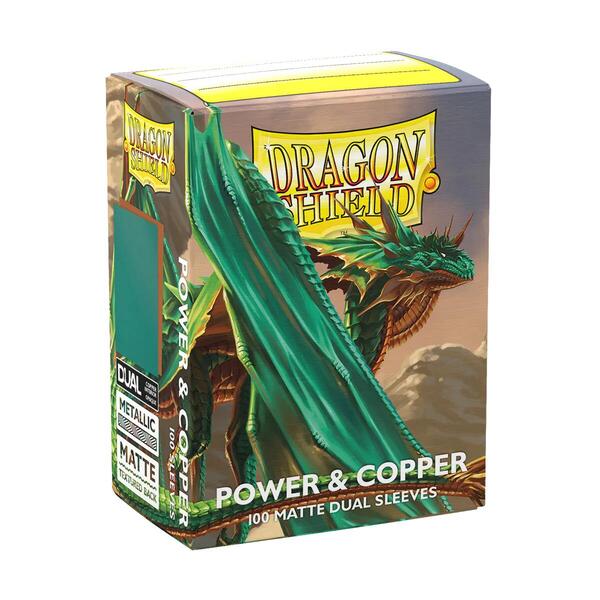 Dragon Shield Dual Matte Standard Sleeves - Power & Copper (100