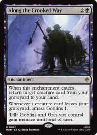 Along the Crooked Way - Magic: The Gathering The Hobbit trading card