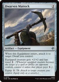 Dwarven Mattock - Magic: The Gathering The Hobbit trading card