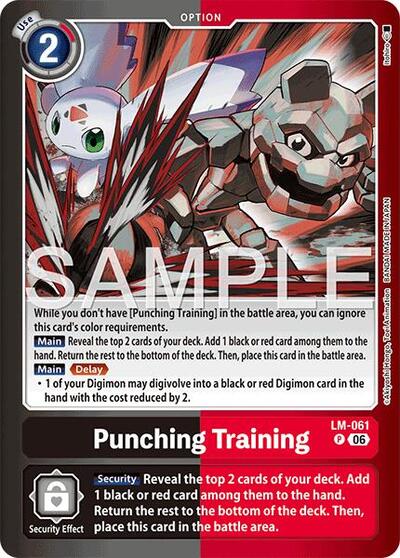 Punching Training card