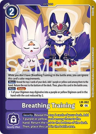 Breathing Training Limited Card Pack -Final Crest- Promo Digimon card — value and price