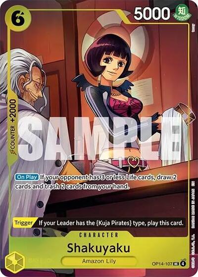 Shakuyaku (One Piece Card Game Illustration Box Vol. 7) One Piece Promotion Cards UC One Piece card — value and price