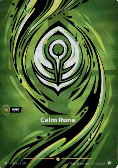 Calm Rune (R02a) Vendetta card price
