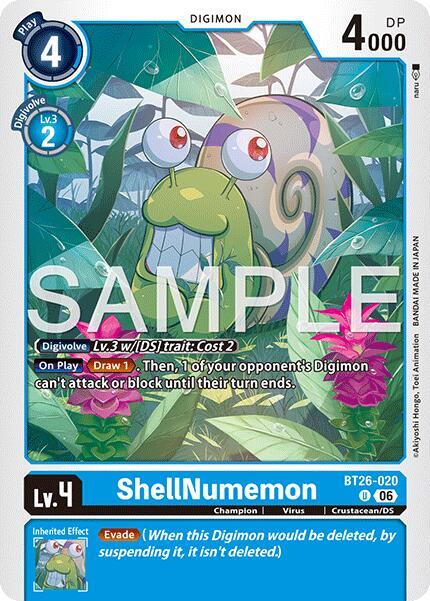 ShellNumemon, Timeless Bonds card number BT26-020 U