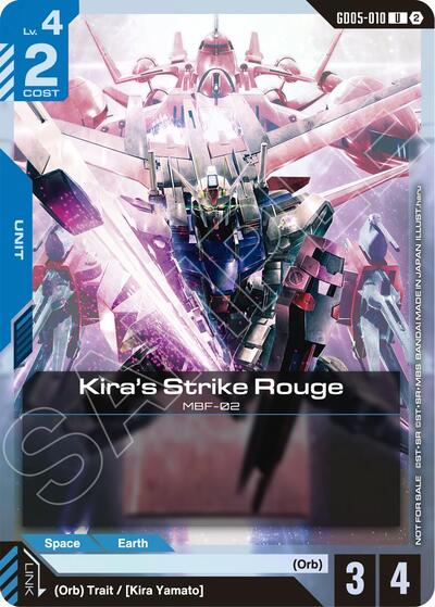 Kira's Strike Rouge (Event Pack 02) Gundam Promotional Cards Uncommon Gundam card — value and price