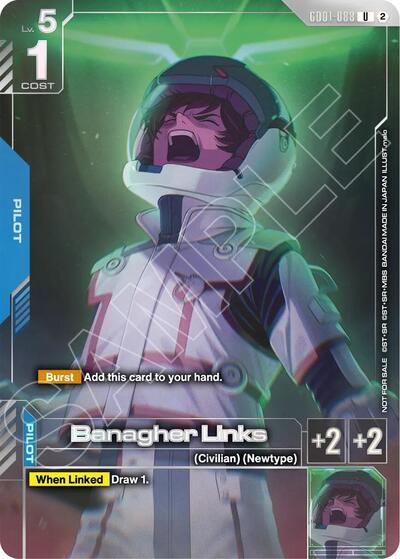 Banagher Links (Newtype Challenge 2026 Mission 4) Gundam Promotional Cards Uncommon Gundam card — value and price