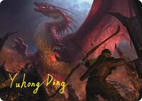 Magnificent End Art Card (Gold-Stamped Signature) - Magic: The Gathering Art Series: The Hobbit trading card