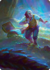 Bilbo's Burglaring Art Card (10/12) - Magic: The Gathering Art Series: The Hobbit trading card