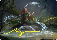 Mirkwood Meditator Art Card (Gold-Stamped Signature) - Magic: The Gathering Art Series: The Hobbit trading card