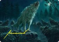 Reverent Howl Art Card (Gold-Stamped Signature) - Magic: The Gathering Art Series: The Hobbit trading card