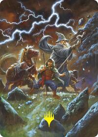 Call Forth the Tempest Art Card (Gold-Stamped) - Magic: The Gathering Art Series: The Hobbit trading card