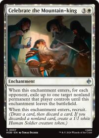 Celebrate the Mountain-king - Magic: The Gathering The Hobbit trading card