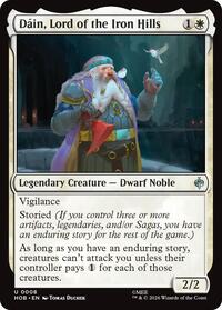 Dain, Lord of the Iron Hills - Magic: The Gathering The Hobbit trading card
