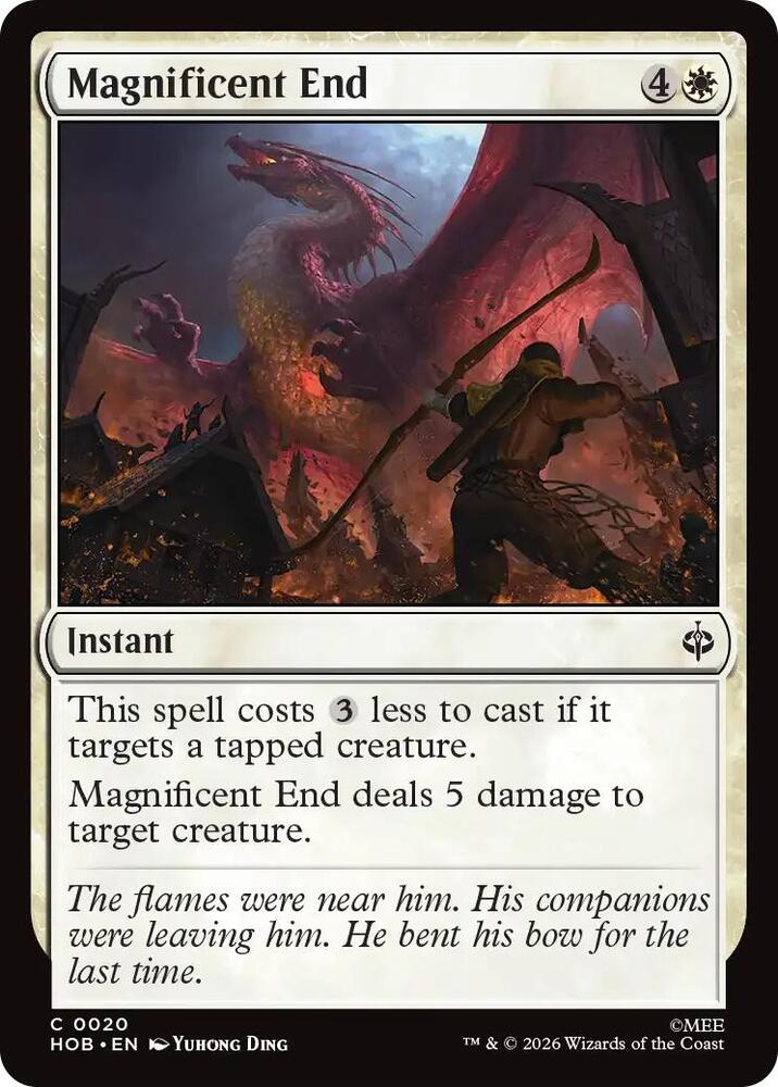 Magnificent End, The Hobbit card number 20