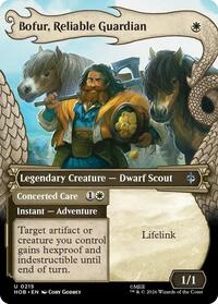 Bofur, Reliable Guardian (Showcase) - Magic: The Gathering The Hobbit trading card