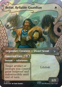 Bofur, Reliable Guardian (Showcase) (Surge Foil) - Magic: The Gathering The Hobbit trading card