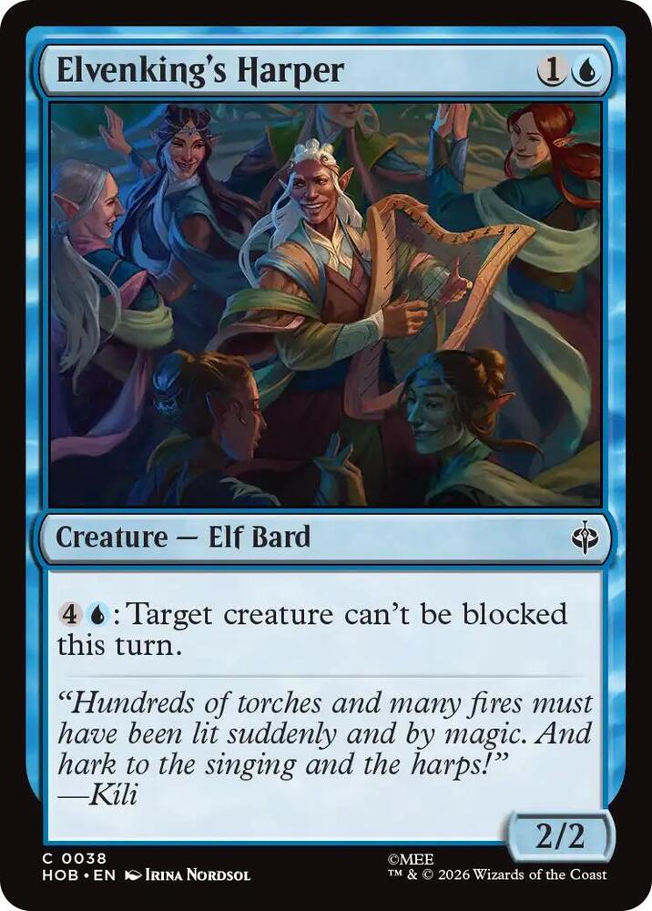 Elvenking's Harper, The Hobbit card number 38