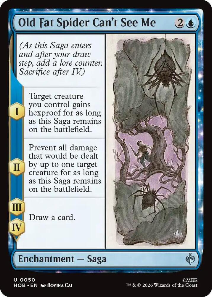 Old Fat Spider Can't See Me, The Hobbit card number 50