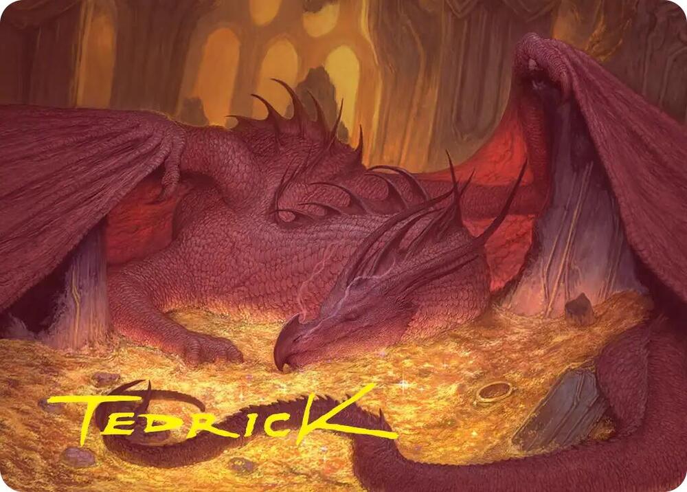 Smaug the Magnificent Art Card (Gold-Stamped Signature) 43 card