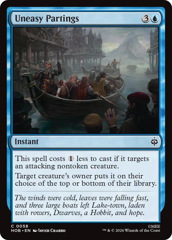 Uneasy Partings, The Hobbit card number 58