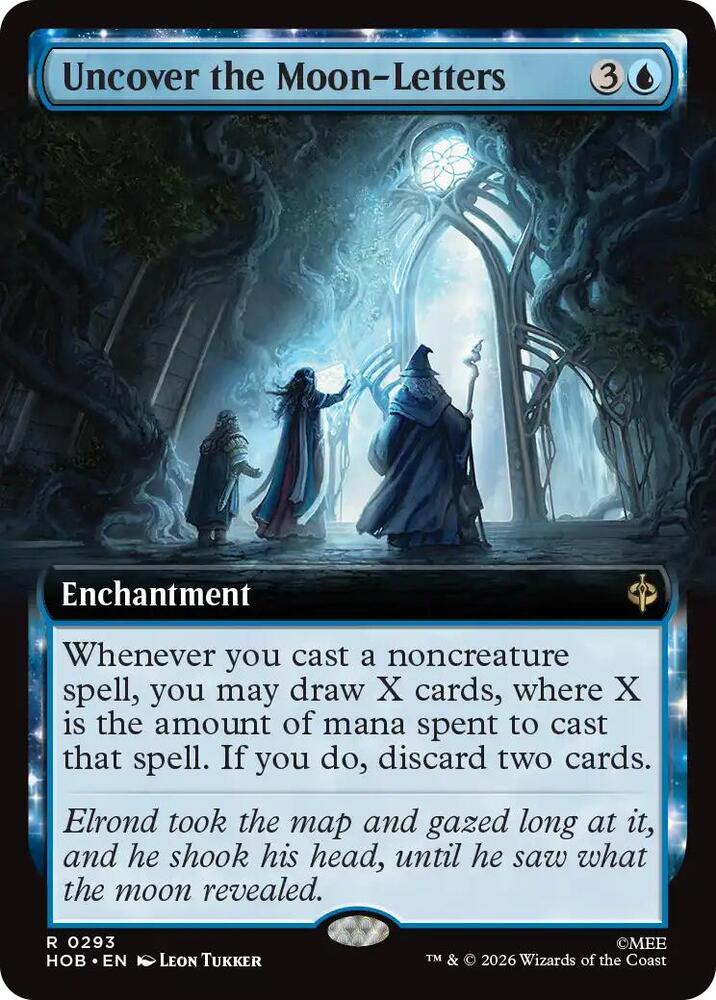 Uncover the Moon-Letters (Extended Art), The Hobbit card number 293