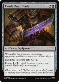 Crude Bent Blade - Magic: The Gathering The Hobbit trading card