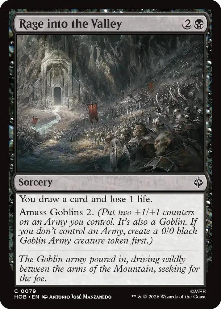 Rage into the Valley, The Hobbit card number 79