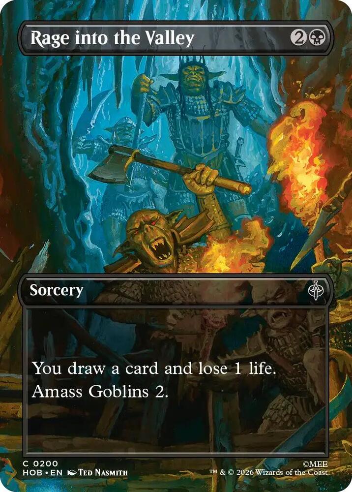 Rage into the Valley (Borderless), The Hobbit card number 200