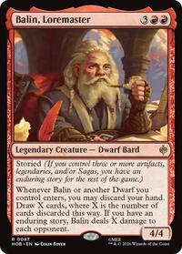Balin, Loremaster - Magic: The Gathering The Hobbit trading card