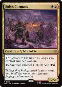 Bolg's Company - Magic: The Gathering The Hobbit trading card