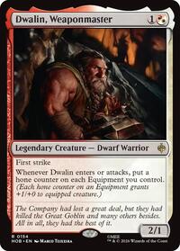 Dwalin, Weaponmaster - Magic: The Gathering The Hobbit trading card