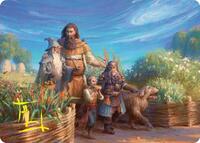 Beorn's Hospitality Art Card (Gold-Stamped Signature) - Magic: The Gathering Art Series: The Hobbit trading card