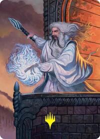 Saruman of Many Colors Art Card (Gold-Stamped) - Magic: The Gathering Art Series: The Hobbit trading card