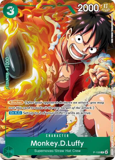 Monkey.D.Luffy (Event Pack Vol. 9) One Piece Promotion Cards PR One Piece card — value and price