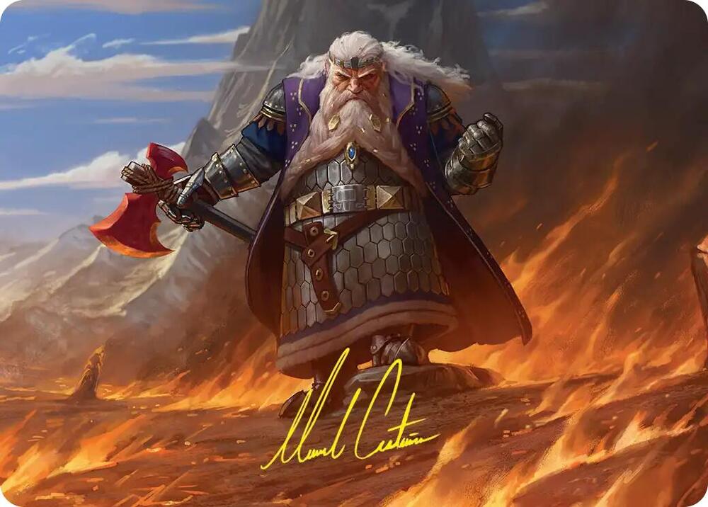 Dain of the Ancient Halls Art Card (Gold-Stamped Signature)